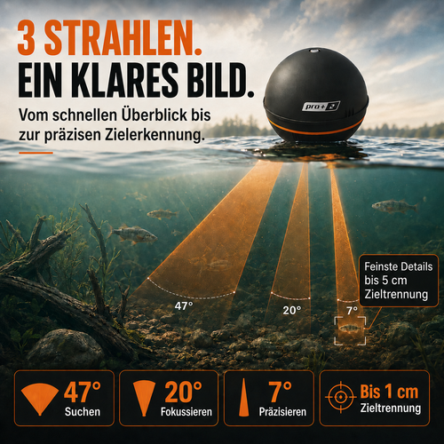 Hochauflösendes visuelles Fischfinder-Sonar